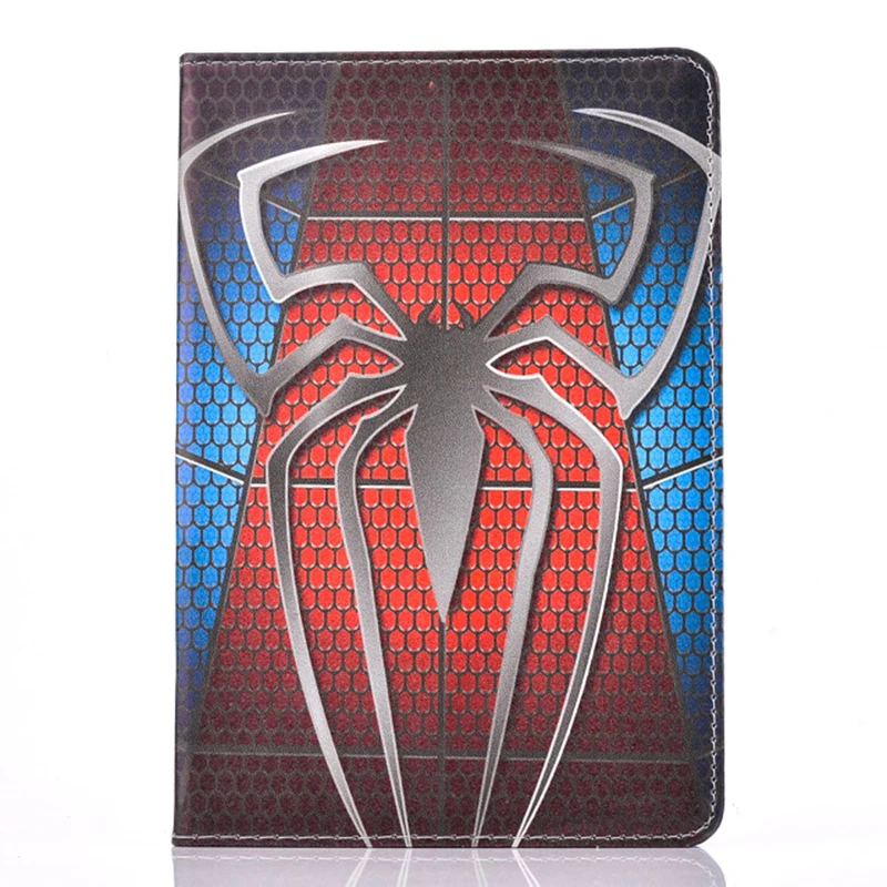 as photo Мини 5 чехол для iPad Mini 1/2/3/4 из мультфильма, популярная яркая детская одежда с рисунком «Супермен», «Человек-паук», «Бэтмен» Железный человек кожаный чехол-книжка с задней панелью Стенд Smart Cover Пижама с черепашками-ниндзя - Color: as photo