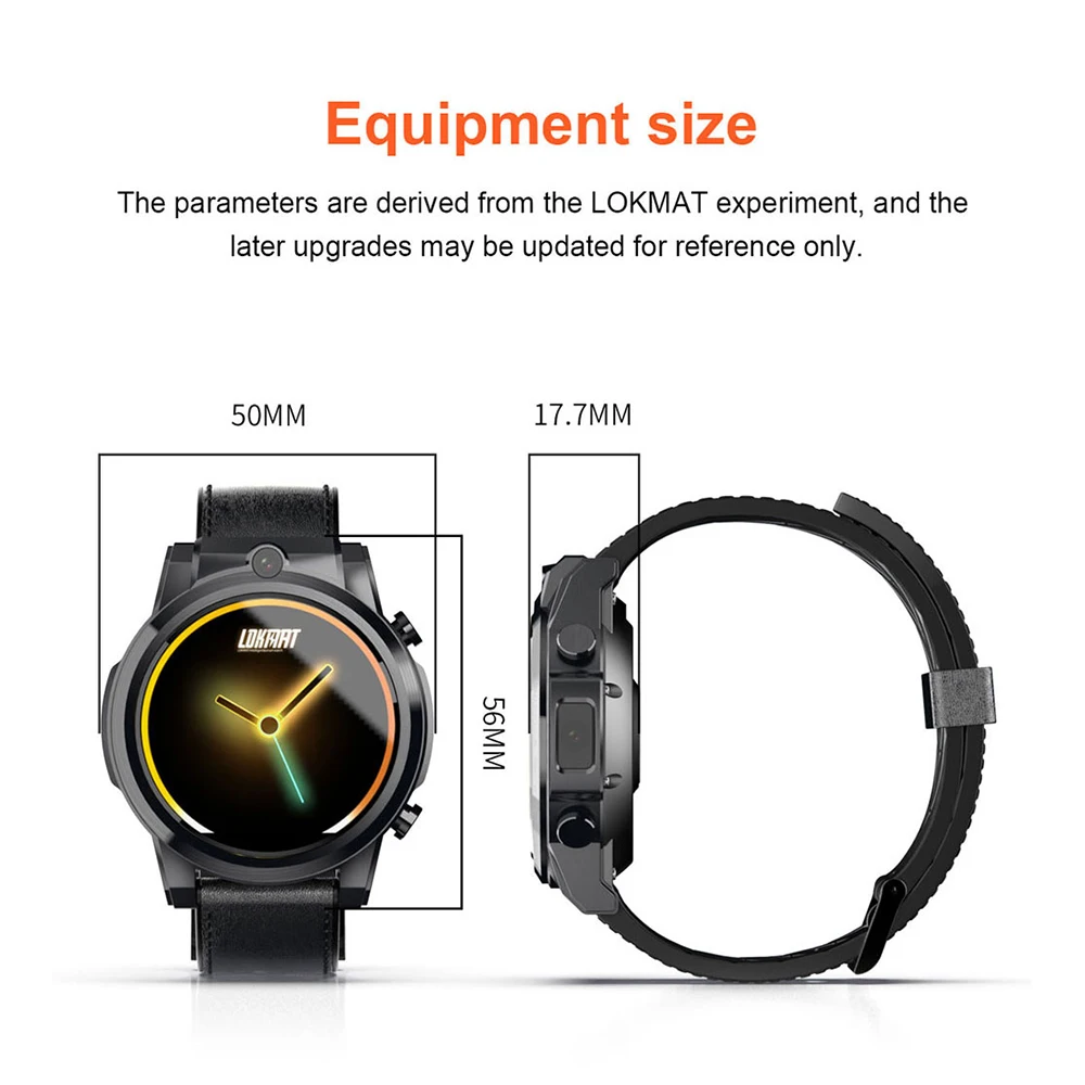 Смарт-часы Lokmat X360 4G LTE для мужчин 3gb32гб MT6739 Android 7 1 6 &quotсенсорный экран Bluetooth GPS 5.0MP