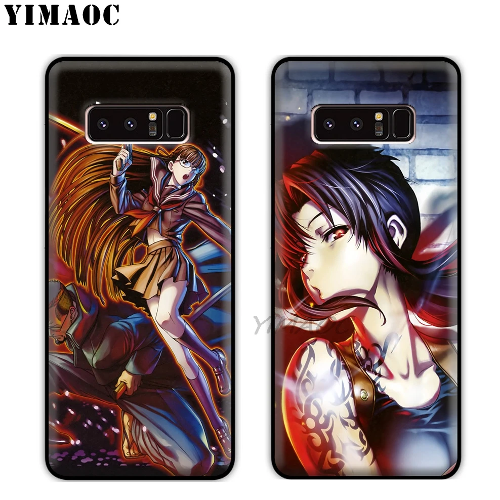 YIMAOC черный Lagoon аниме Мягкий силиконовый чехол для samsung Galaxy A9 A8 A6 Plus 2018 A5 A3 2017 2016 Note 9