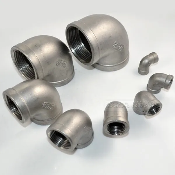 1/4 &quotмама x 1/4&quot внутренний колено 90 градусов угловая нержавеющая сталь SS 304