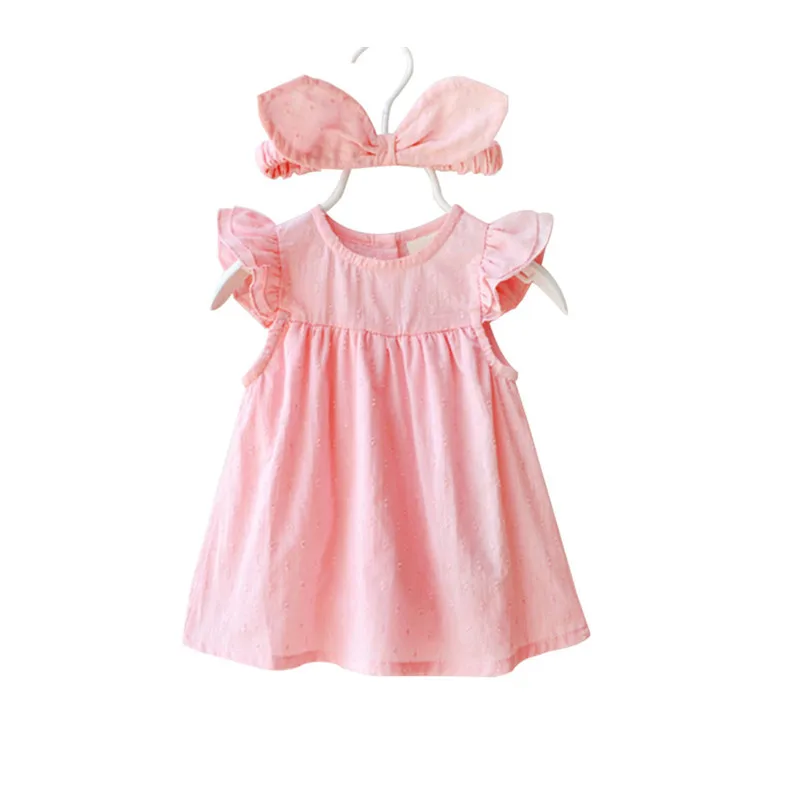 Платье с оборками на рукавах для маленьких девочек летние Вечерние платья день