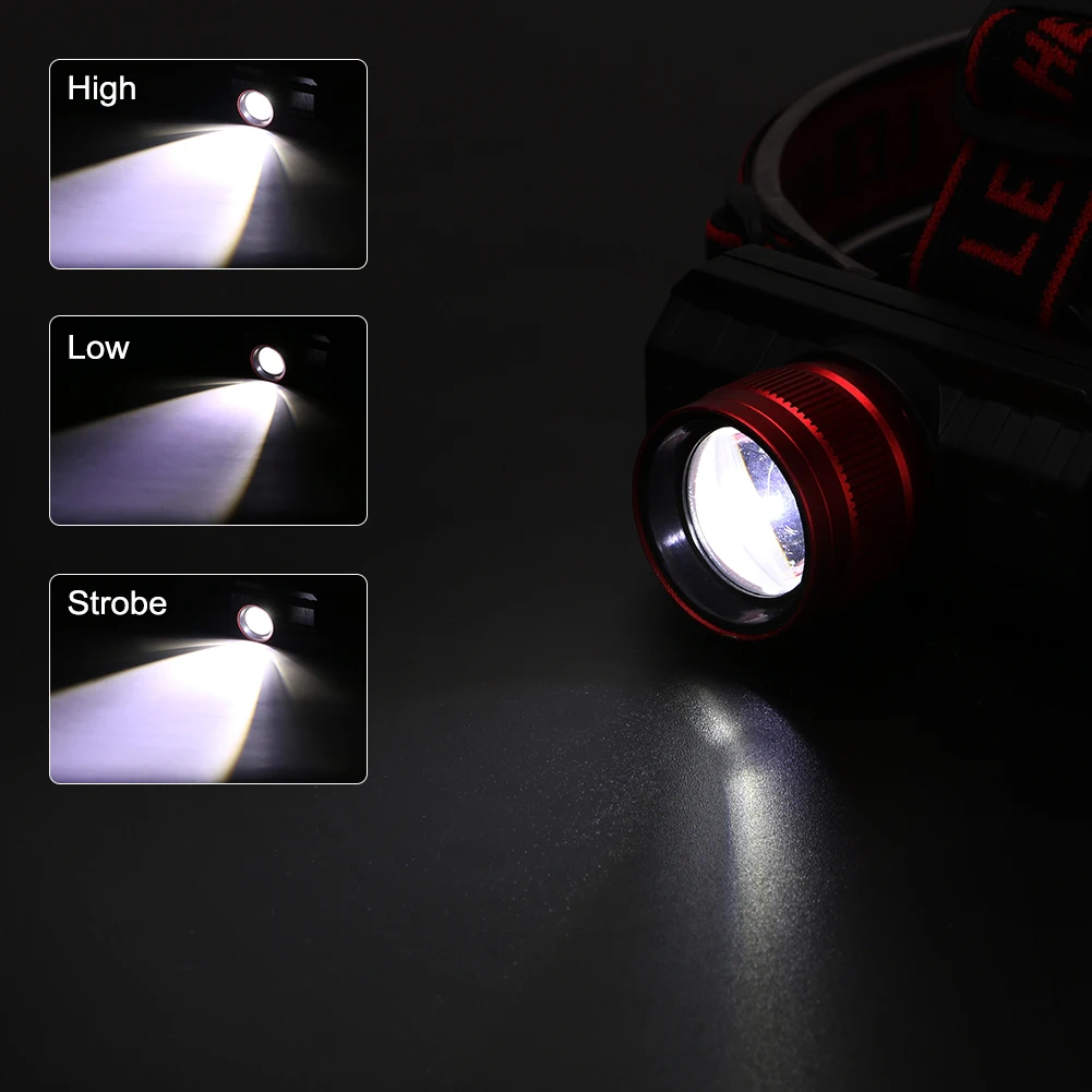 3 Modes XPE+COB LED Headlight Headlamp Head Lamp Flashlight USB Rechargeable Torch Camping Hiking Night Fishing Light | Лампы и
