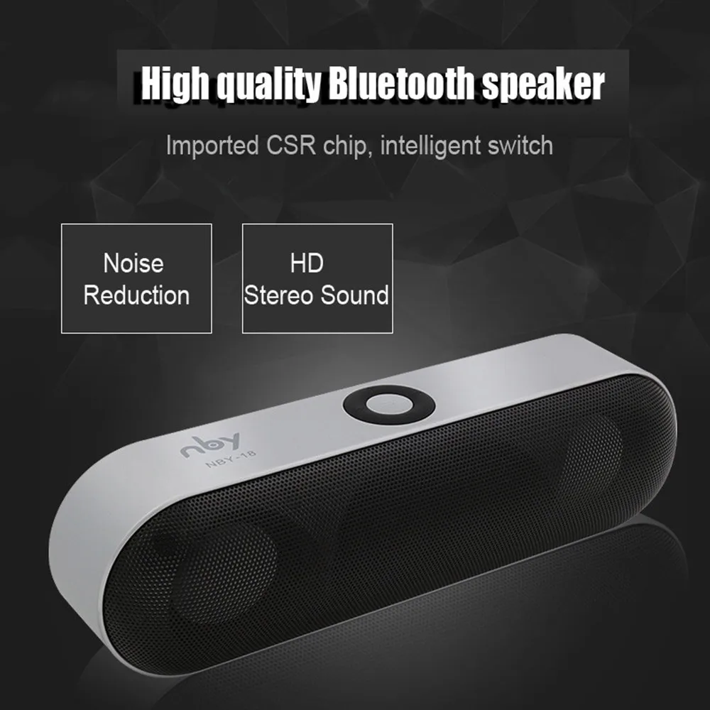 Мини Bluetooth Колонка AMTERBEST портативная беспроводная акустическая система 3D стерео