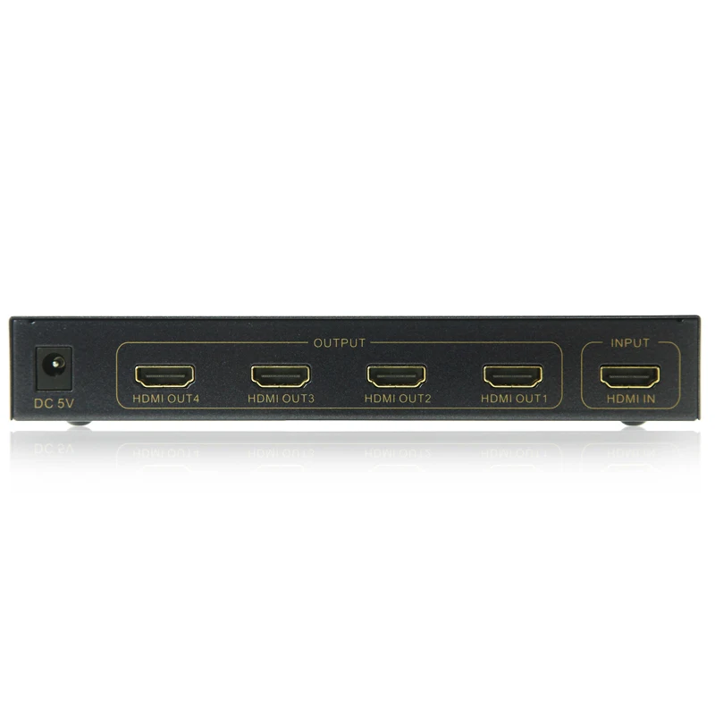 EKL-HS104 HDMI Splitter 1 вход 4 выхода 3D HD видео компьютер К с аудио 1080 P адаптер |