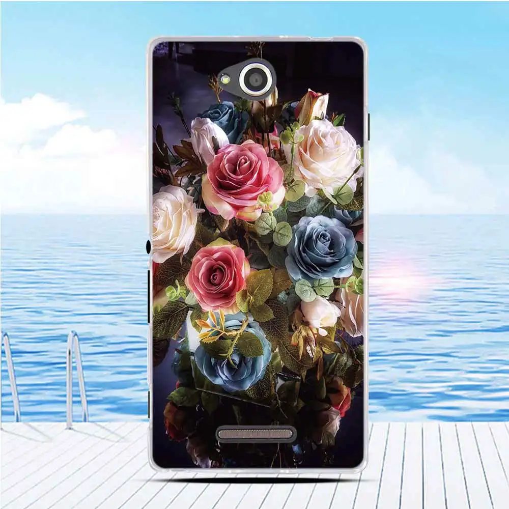 Soft Silicone Back Cover For Sony Xperia C CN3 C2304 C2305 S39 S39H Phone Case 2304 2305 |