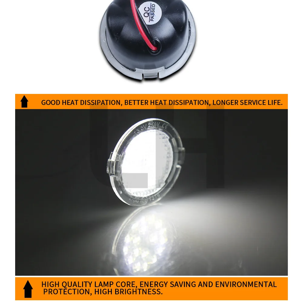 2X LED под боковым зеркалом лужа свет подходит для Ford Edge Fusion Flex Explorer Mondeo aurus F 150