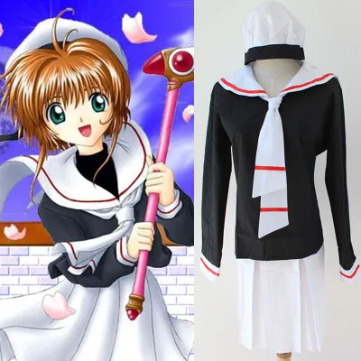 Полный комплект Cardcaptor Sakura Card Captor Школьная форма аниме карнавальный костюм с