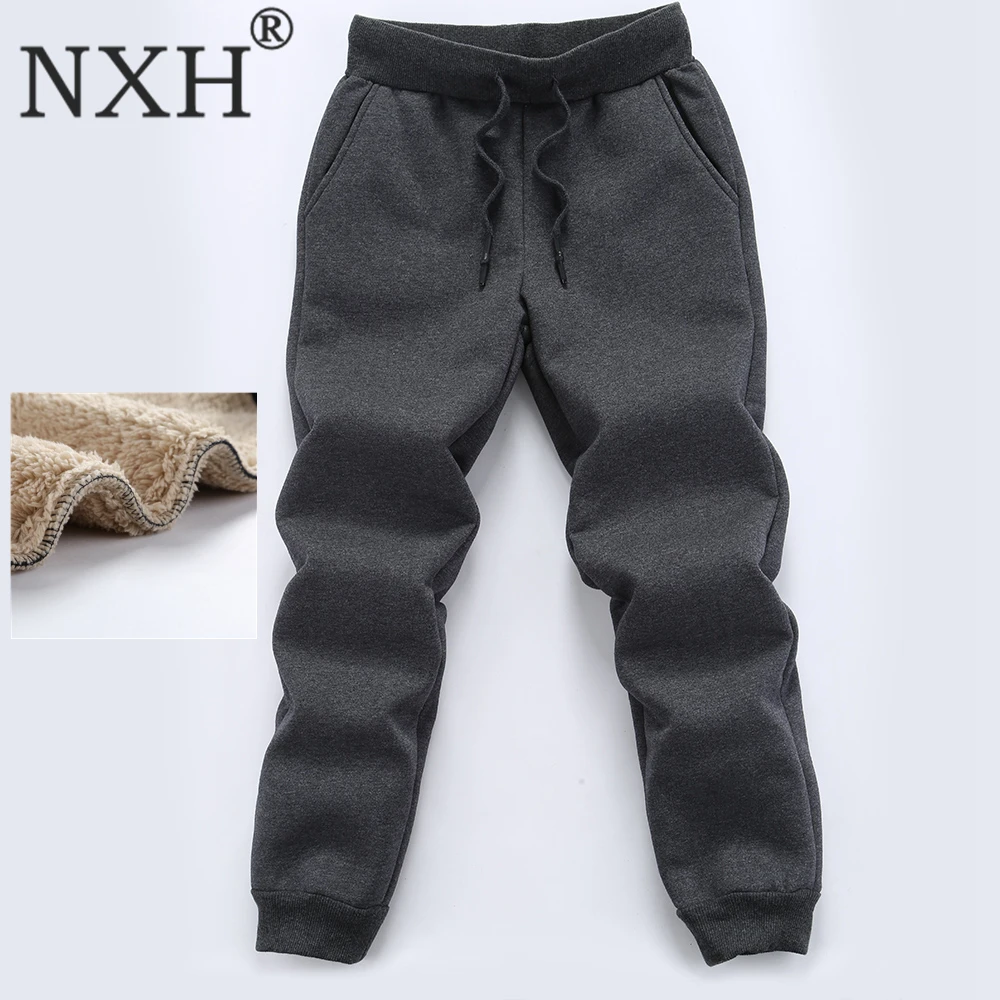 NXH флисовые зимние джоггеры теплые большие размеры 6XL 7XL 8XL спортивные штаны