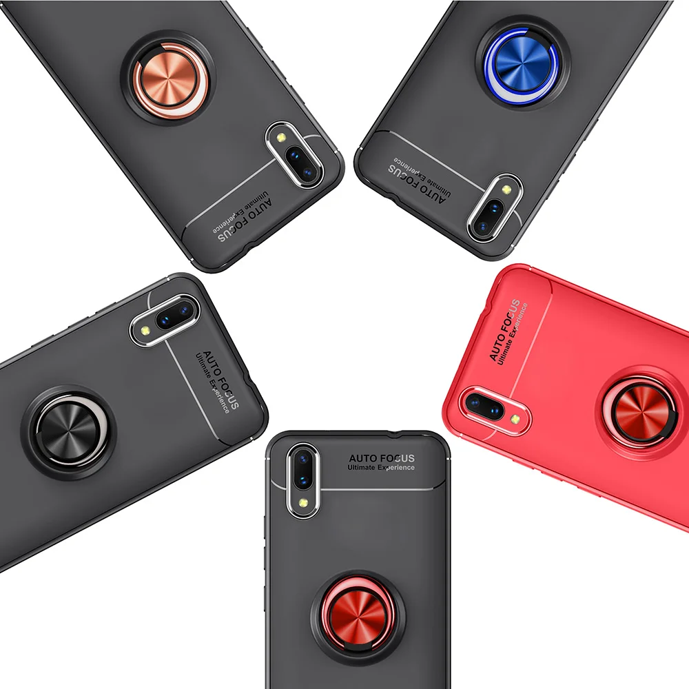 Lenuo Finger Ring All-in-one Case for vivo NEX S Mix color ring bracket back cover Magnetic Car Holder |