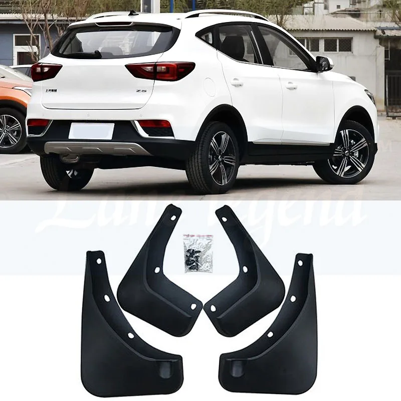 car styling for MG ZS accessories mud flaps flap splash guard Front Rear Mudguards Fender car-styling black 4pcs/set