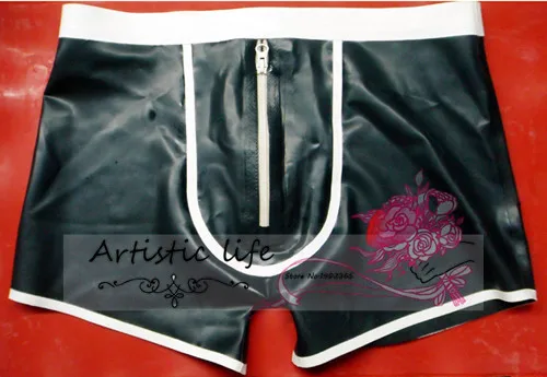 Сексуальное латексное нижнее белье для мужчин фетиш мужские прямые угловые