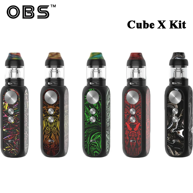 Оригинальный комплект OBS Cube X с 80 Вт Box MOD Vape 4 мл бак электронная сигарета
