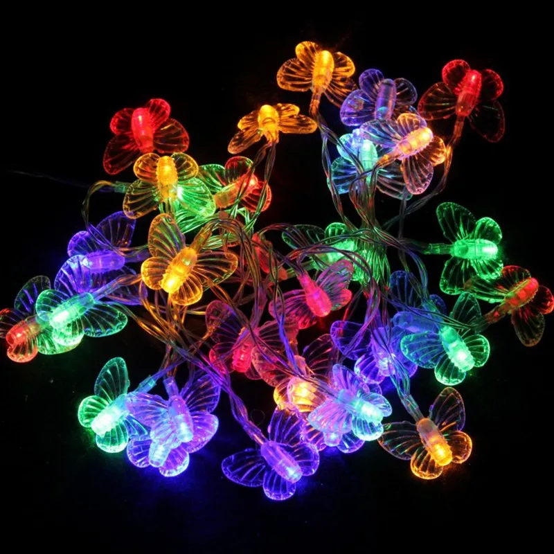 

10M 100LED Butterfly String Lights Indoor Decorative Fairy Light With EU Plug For Outdoor Garden Bedroom Wedding Christmas