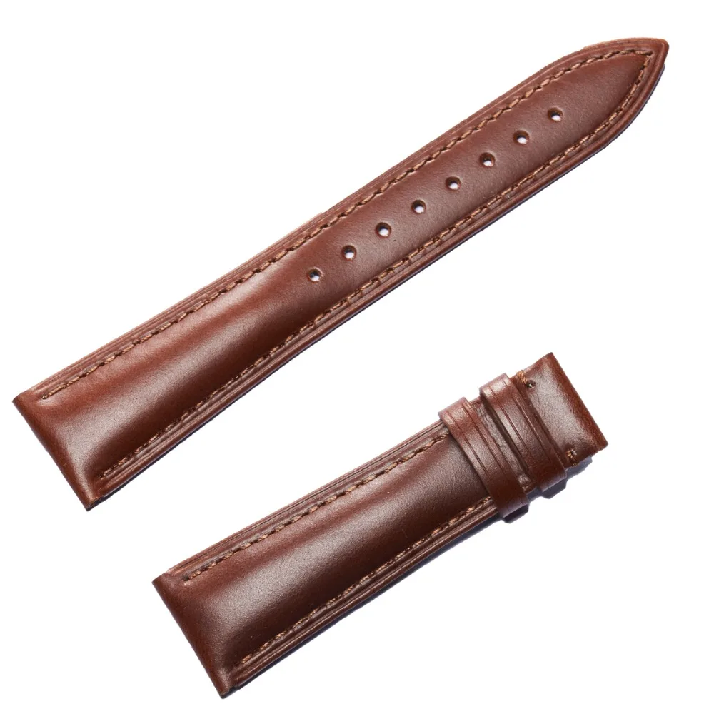 Reef Tiger/RT High Quality Genuine Leather Watch Strap with Deployment Buckle 22mm Watch Band Leather RGA8238