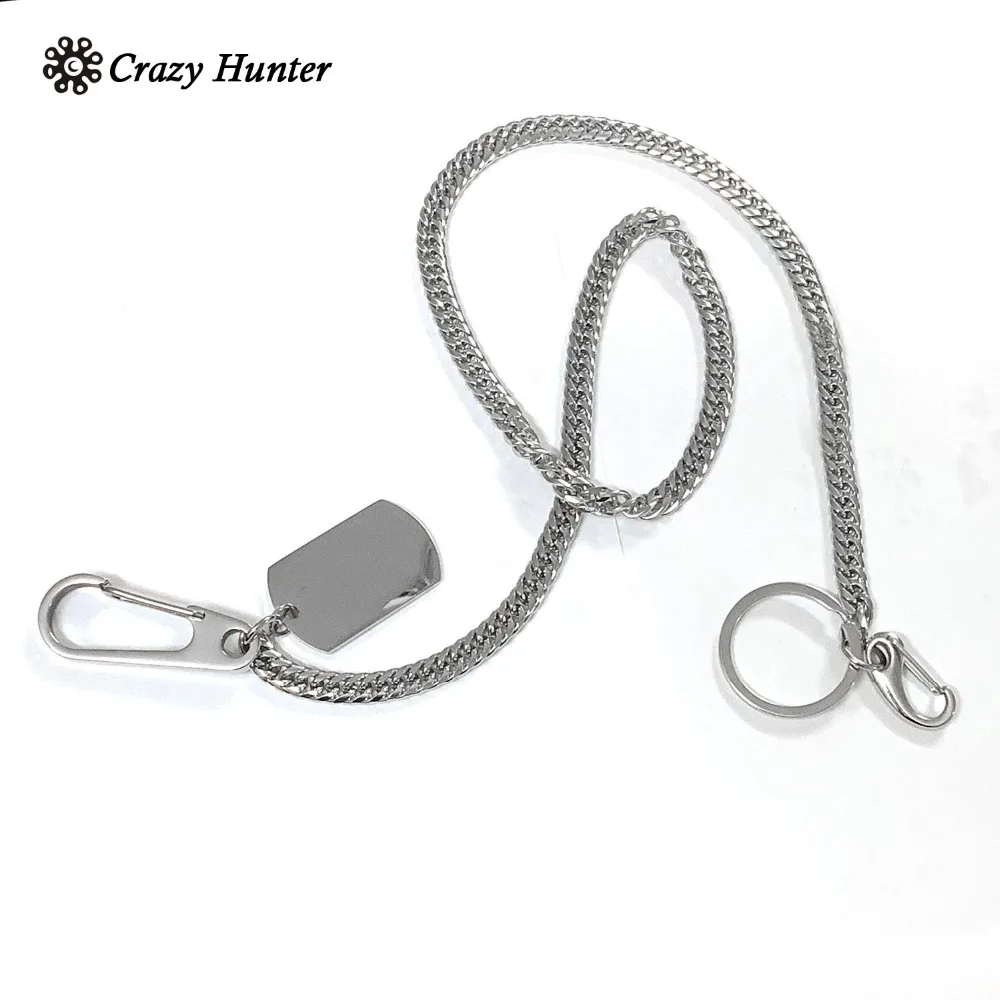 316L Stainless Steel Biker Wallet Chain Punk Rock Long KeyChain Trouser | Украшения и аксессуары