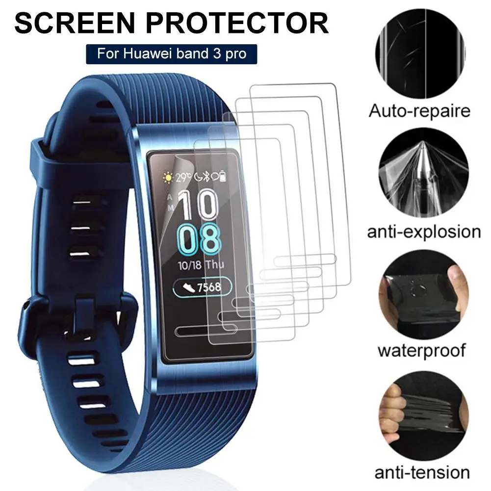3 шт Мягкий ТПУ прозрачный протектор экрана Защитная пленка для huawei Band Pro
