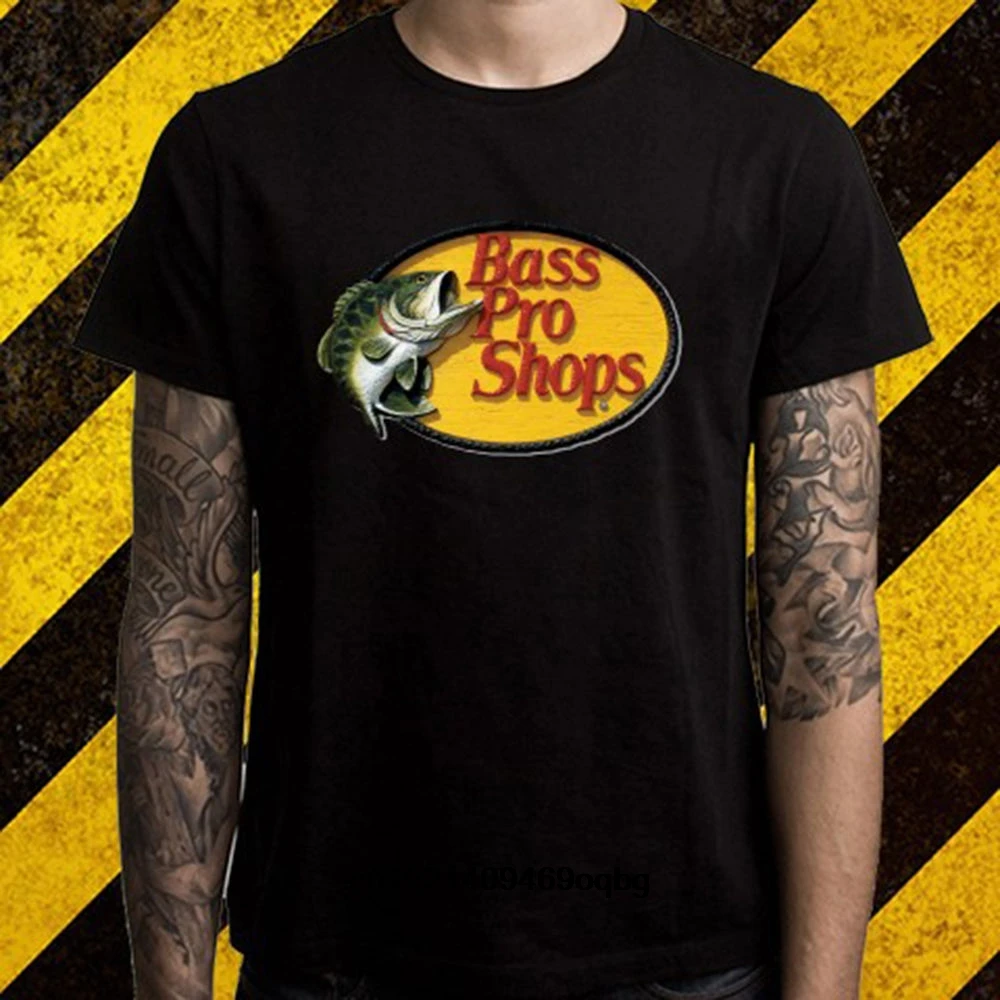 Новая Черная футболка BASS PRO SHOPS с логотипом * fishinger Huntinger Размер S до 2XL новые модные