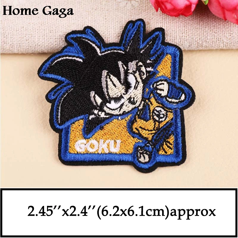 Homegaga Dragon ball Z Сон Гоку аппликация Патчи Наклейки pour diy швейная рубашка сумка одежда куртка значки железная футболка D1357