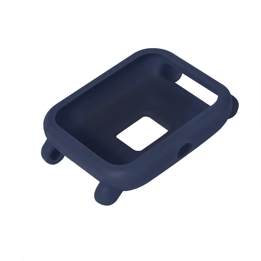 Midnight Blue Силиконовый чехол для часов Xiaomi Smart Watch полный протектор Водонепроницаемый противоударный бампер чехол для Amazfit Bip Молодежные часы - Цвет: Midnight Blue