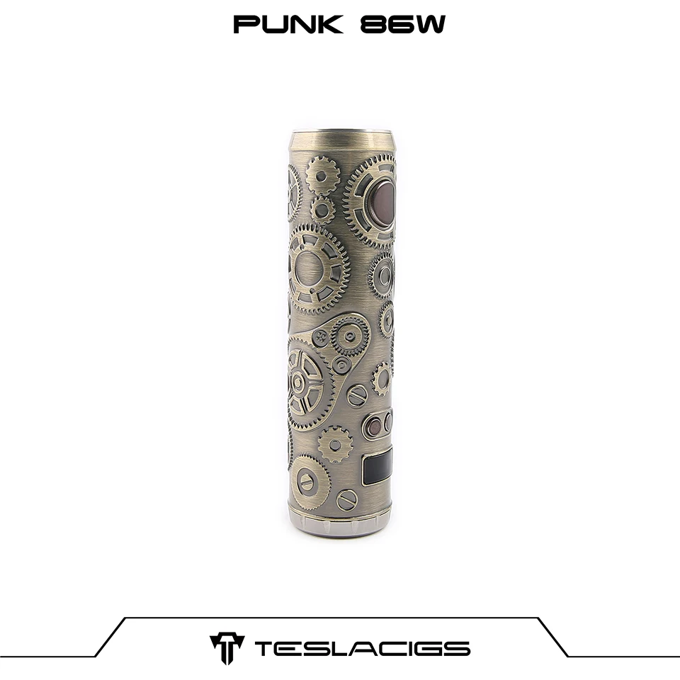 Оригинальный Teslacigs Tesla Punk 86 Вт бокс мод в стиле стимпанк электронные сигареты Vape Mod