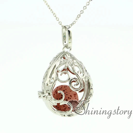 Teardrop ажурные ювелирные изделия из эфирного масла оптом диффузор ожерелье