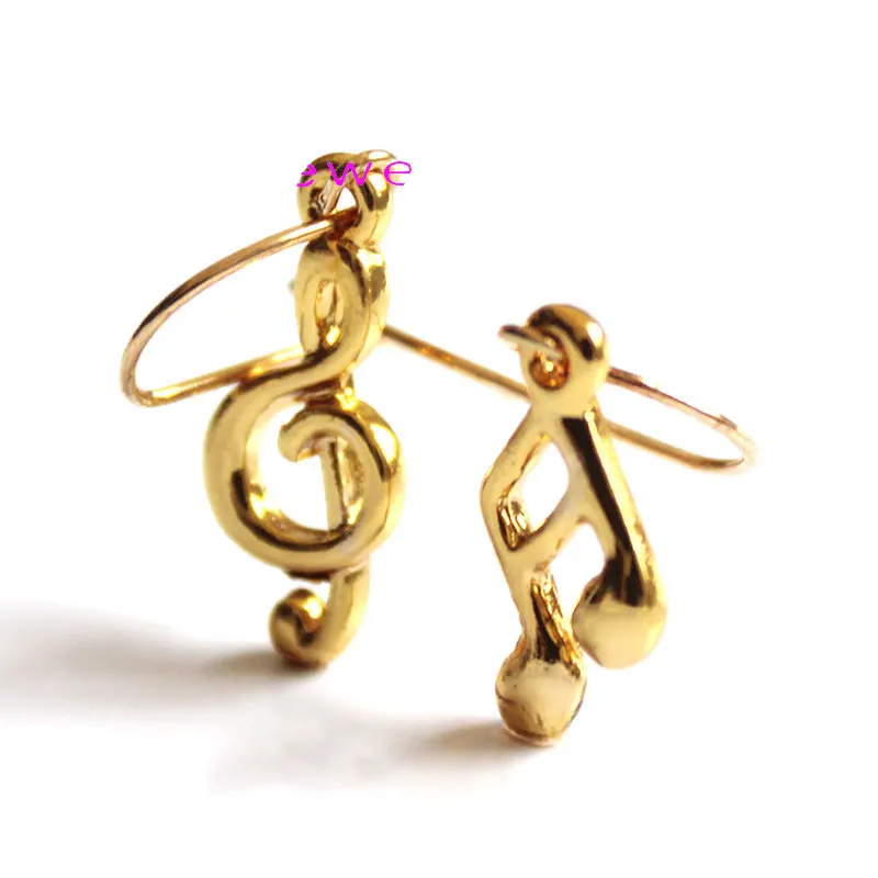 Серьги с символом музыки нестандартные серьги музыки|earrings music note|earrings fashionfashion