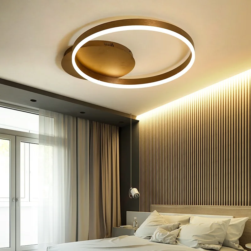 Постмодерн светодиодный светильник с 1/2 кольцами/кольцом потолочные лампы для