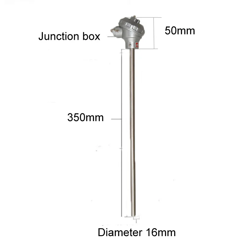 350mm 201 нержавеющая сталь WRN-130/WRN-120 K Тип термопары Датчик температуры бар печь отжига термопара - Цвет: 350mm