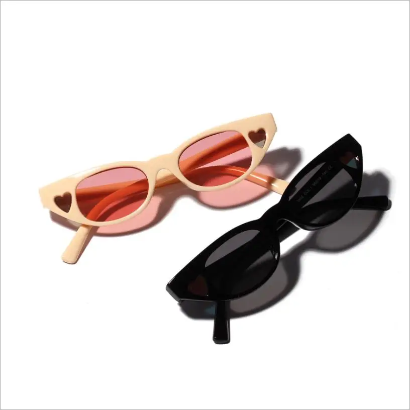 Маленькие солнцезащитные очки в форме сердца женские брендовые дизайнерские