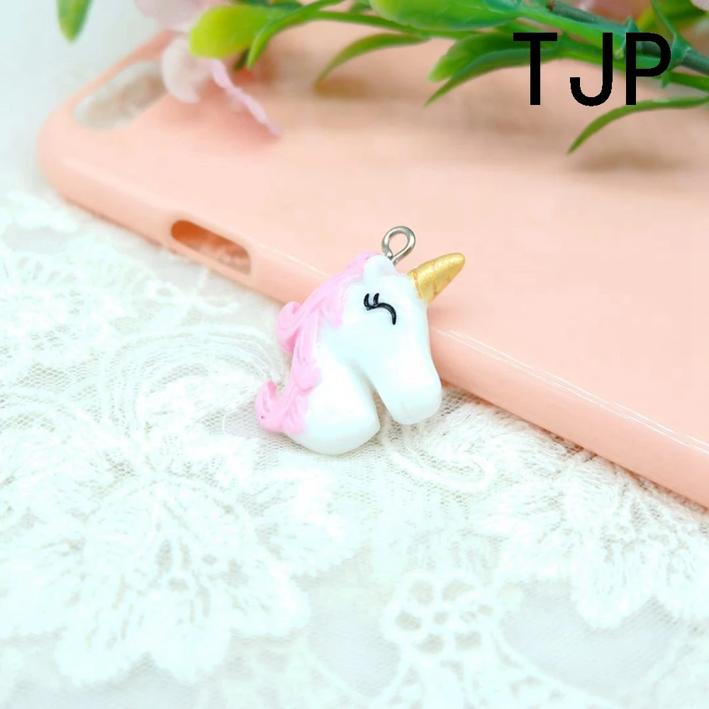 Kawaii Colorful Unicorn Charms Pendants for DIY decoration bracelets necklace earring key chain Jewelry Making | Украшения и