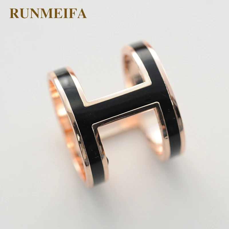 Пряжка для шарфа H образной формы RUNMEIFA пряжка шелкового из чистой латуни с лаком