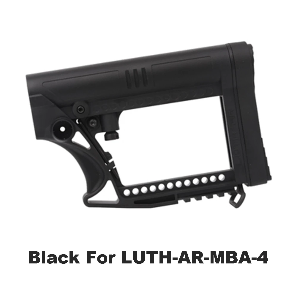 Black for AR-MBA4 LUTH-AR-MBA-3/4 тактический нейлон Регулируемый Расширенный запас для пневматических пистолетов CS Спорт Пейнтбол страйкбол тактический BD556 приемник коробка передач - Цвет: Black for AR-MBA4