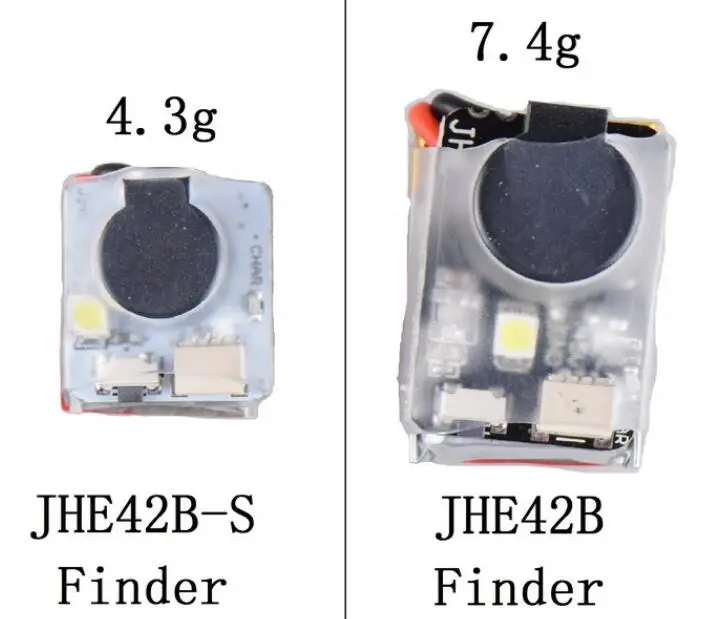 Finder JHE42B JHE42B_S JHE20B 5 в супер громкий звонок трекер 110дб со светодиодный звуковой сигнализацией для FPV гоночный Дрон Контроллер полета