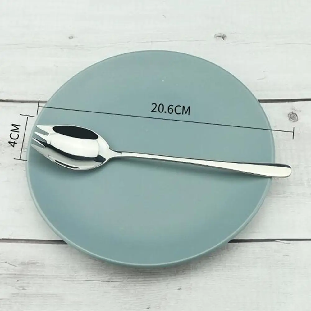 Салатная вилка ложка 304 из нержавеющей стали одна креативная салатная Ложка