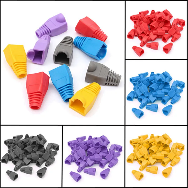 Модульный сетевой кабель LEORY 50 шт. штепсельная вилка RJ45 CAT5/6 8P8C|cap cap|cap covercap rj45 |