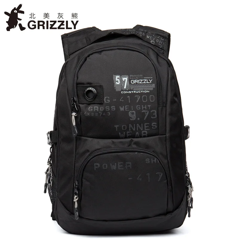 Мужской холщовый рюкзак GRIZZLY Большой Вместительный для ноутбука