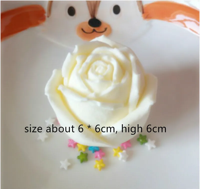 DIY силиконовые формы для мыла ручной работы 3d Роза Мыло изготовление украшения