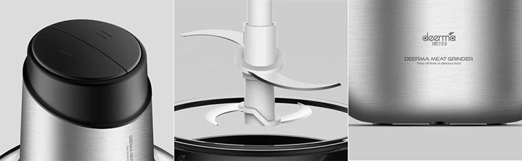 XIAOMI MIJIA Deerma DEM-JR01 электрическая мясорубка 1.8л Бытовая Кухня безопасность Мясорубка резак эффективный измельчитель
