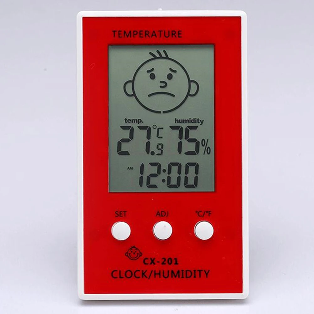 AUBIG цифровой термометр для дома гигрометр LCD Цифровые Часы Измеритель