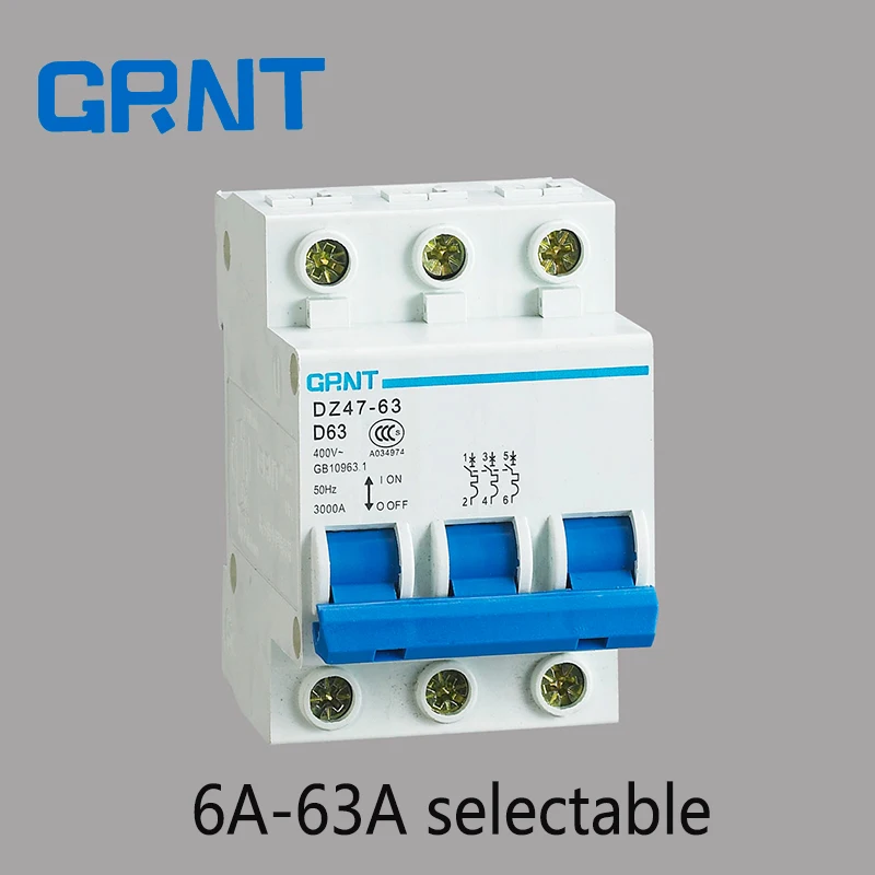 3P 6A 63A AC 400V автоматический выключатель MCB D curve 10A 16A 20A 25A 32A 40A 50A 63A|circuit breaker mcb|circuit