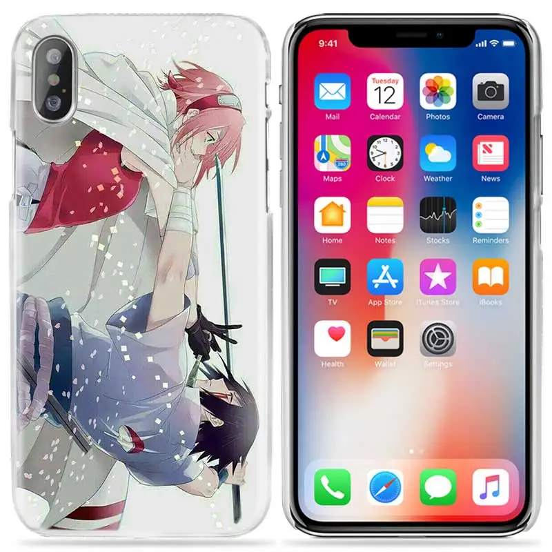 Чехол с аниме Наруто для iPhone XS Max XR X 10 6 6S 7 7S 8 Plus 5S SE 4 5C 6+ 7+ 8+ 11 11Pro Жесткий чехол для телефона Haruno Sakura