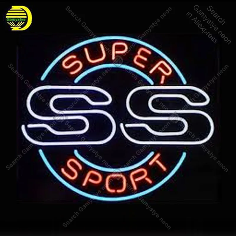 

NEON SIGN For Super Sport NEON Lamp GLASS Tube Affiche Neon Decor Home Window Handcraft Advertise anuncio luminoso Dropshipping