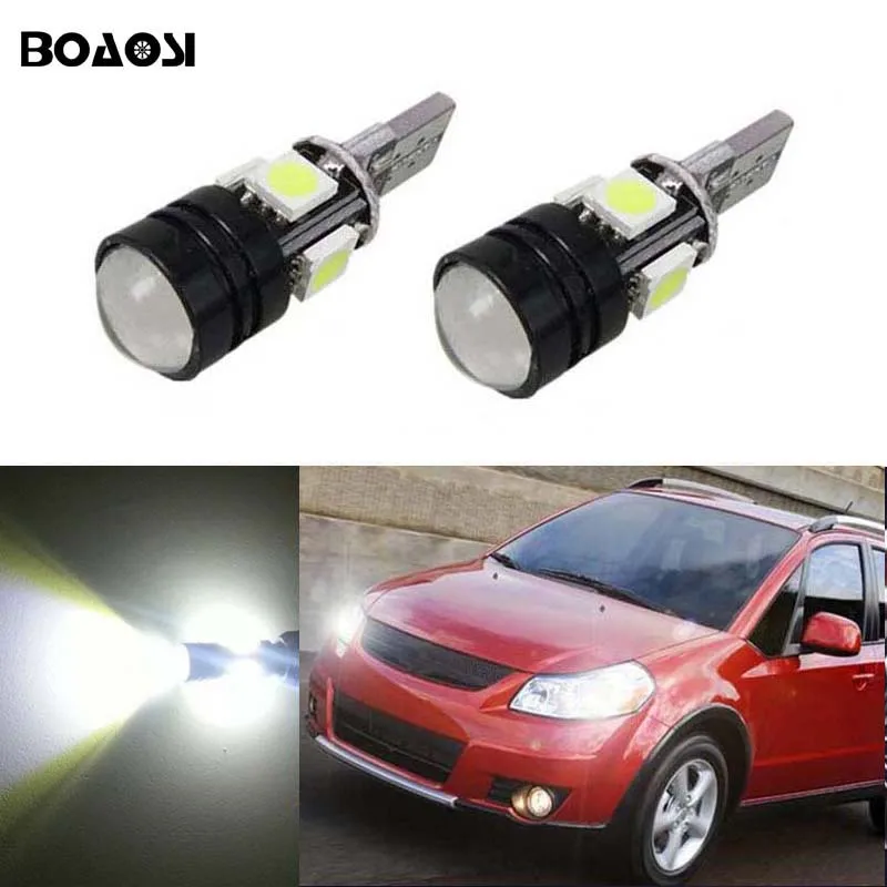 BOAOSI 2x T10 W5W 5050 4smd + 1 5 W CANBUS светодиодный парковка светильник Габаритные фары лампы