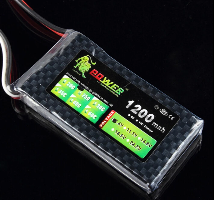 

1pcs LION POWER 2S lipo battery 7.4v 1200mAh 25C rc helicopter rc boat quadcopter remote control toys Li-Po battey