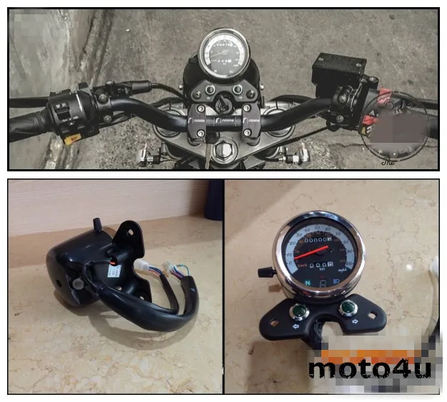 Мотоцикл одометр спидометр тахометр Спидометр метр для Suzuki кафе гонщик