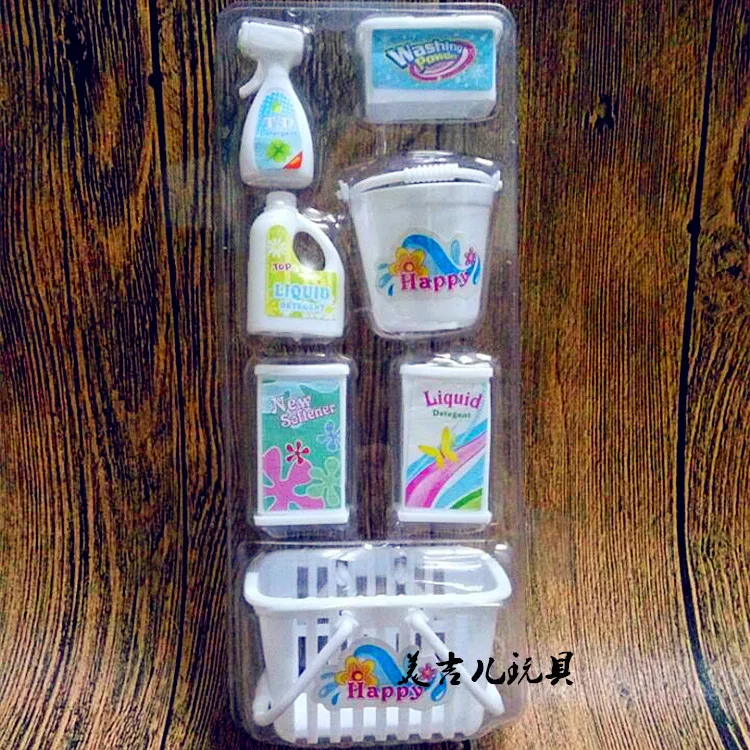Детский игровой домик игрушки swag коробка, ведра, моющие средства, для мытья дома комплект для куклы Барби