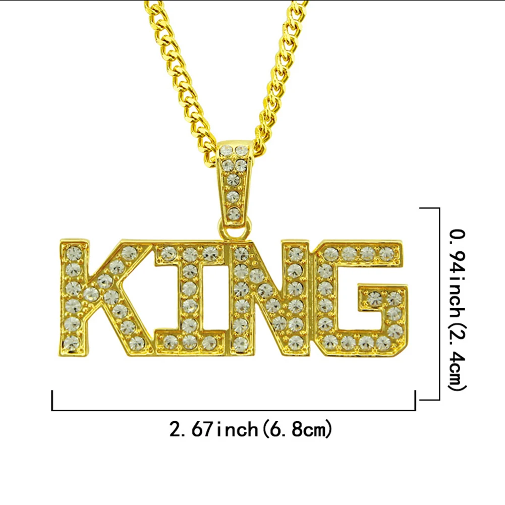 Мужское ожерелье с подвеской в стиле хип хоп|Ожерелья подвеской| |