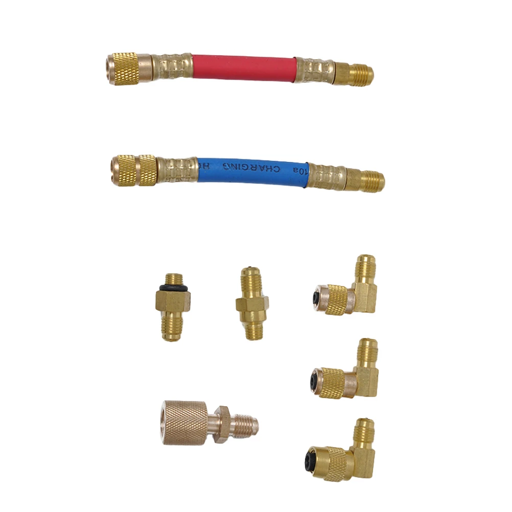 8 шт. R134A R12 автомобиль A/C мини вентилятор преобразования гибкий переходник