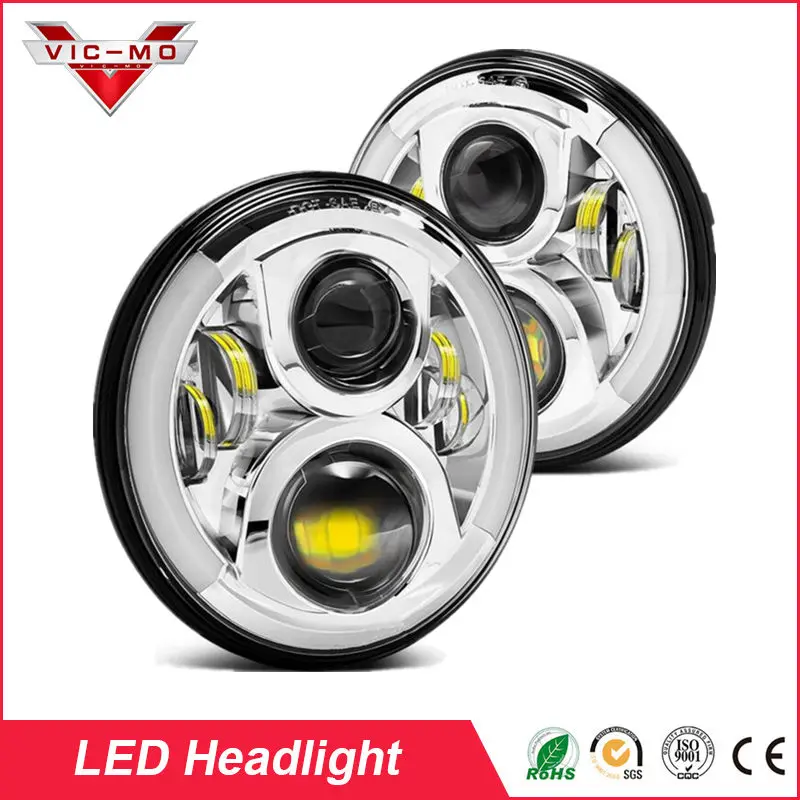 60 Вт 7 &quotСветодиодный прожектор с Halo Angle eye для JEEP Wrangler Lada 4x4 urban Niva Land Rover 90/110 Defender |