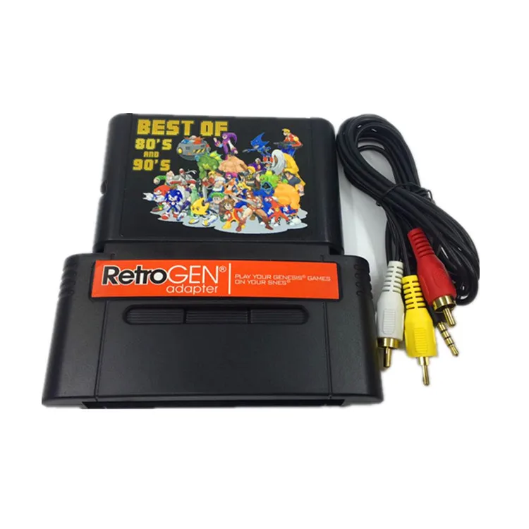 Для RetroGEN позволяет вам играть в игровой картридж sega gensis для консоли SNES с 196 1